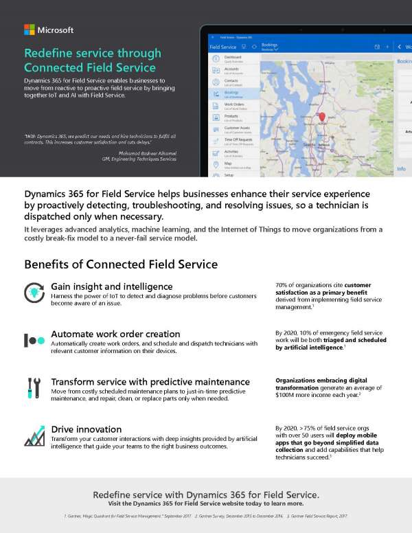 Redefine service through Connected Field Service