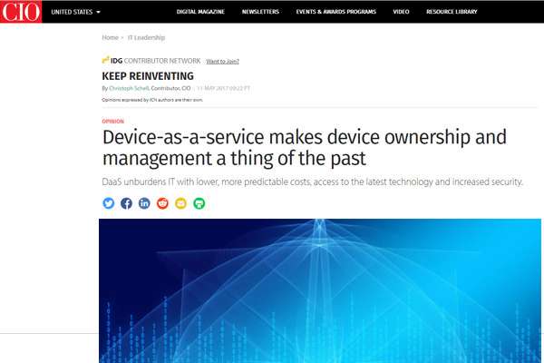 Device-as-a-service makes device ownership and management a thing of the past