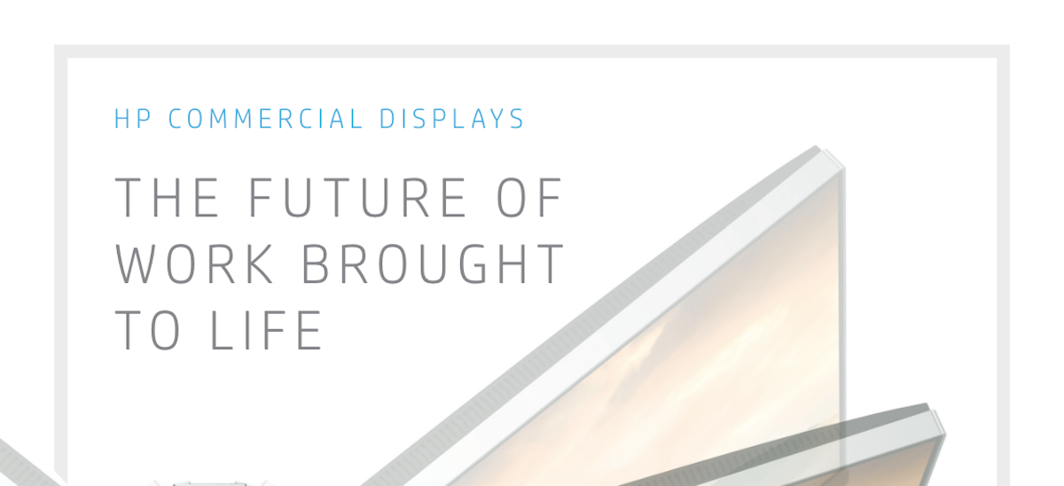 HP Commercial Displays: The Future of Work Brought to Life