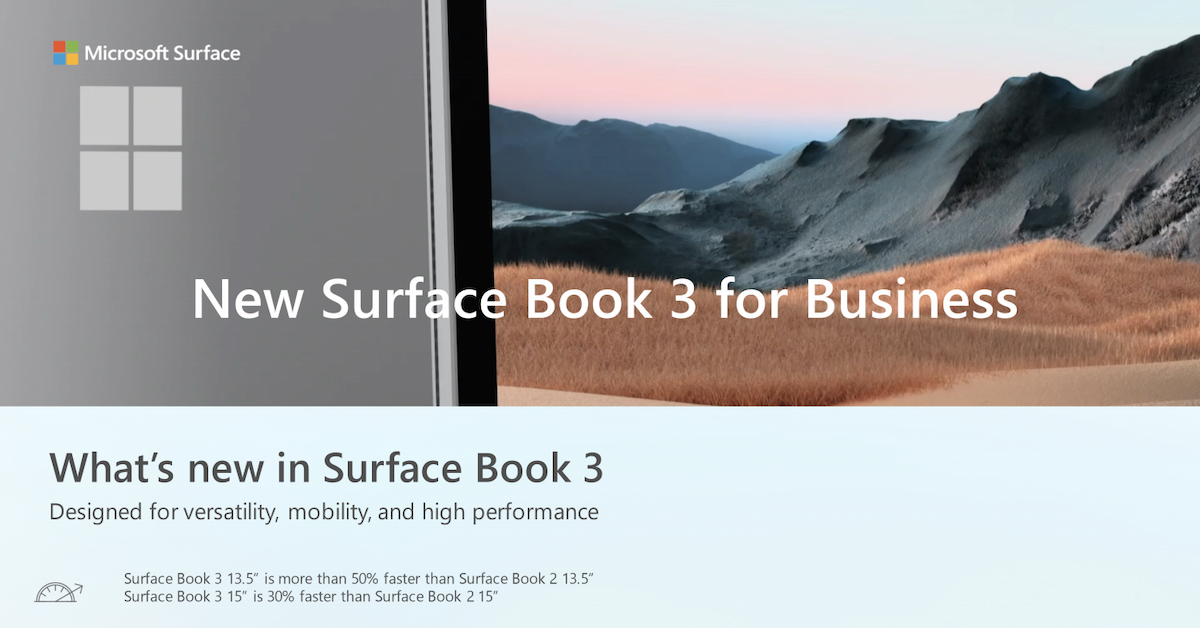 New Surface Book 3 for Business