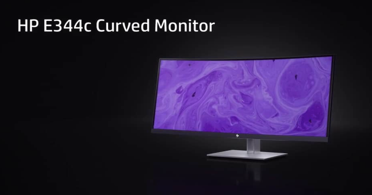HP E344c Curved Monitor