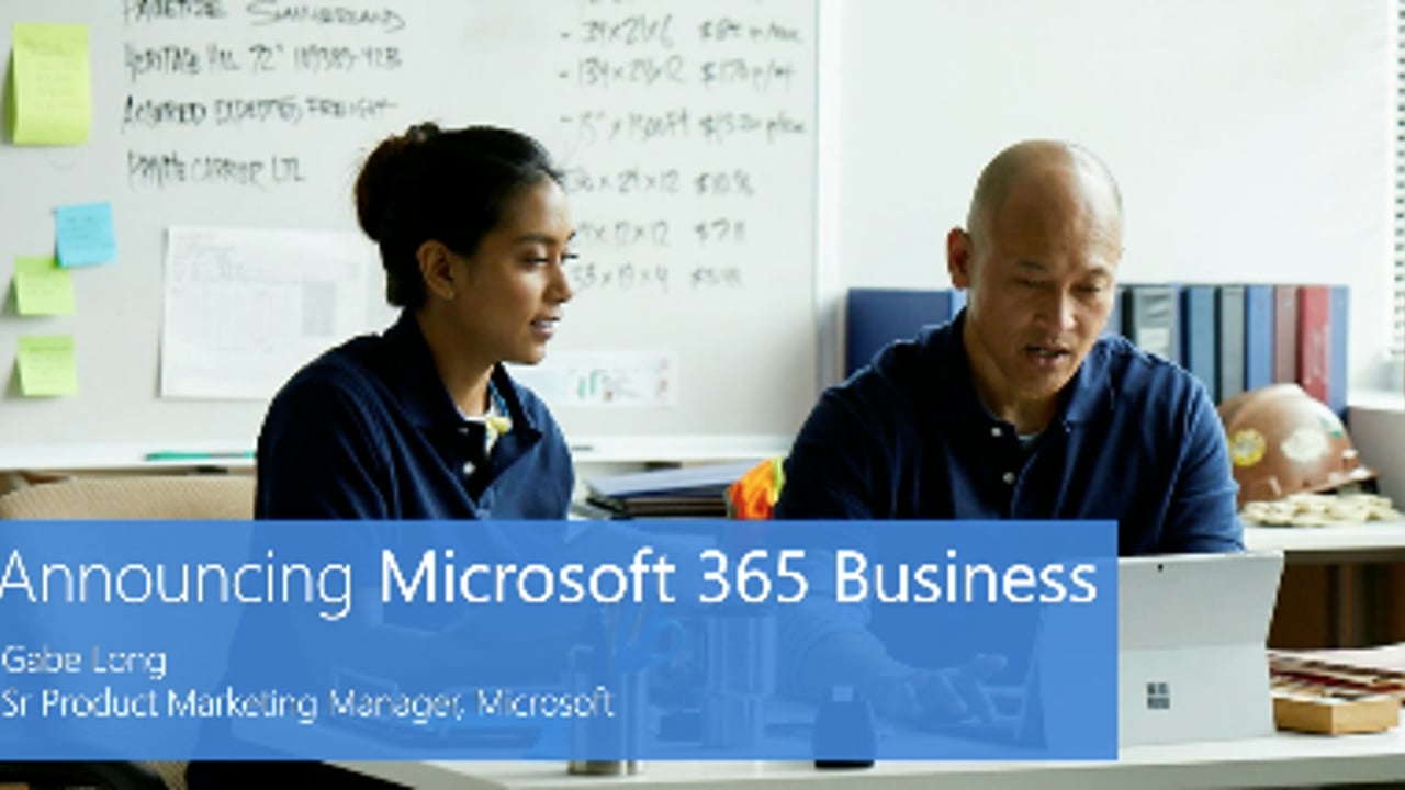 Webinar: Achieve more anywhere with Microsoft 365 Business
