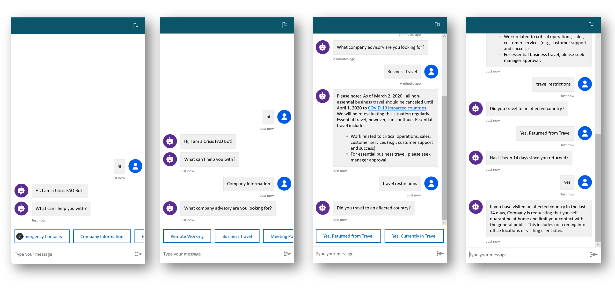Building a Crisis FAQ bot using Power Virtual Agents