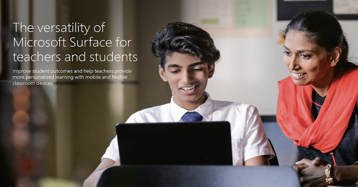 Microsoft Surface EDU Versatility and Power