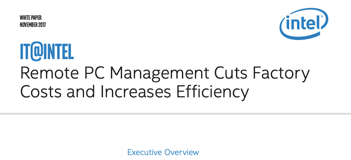 Cut Factory Costs and Increase Efficiency with Remote PC Management