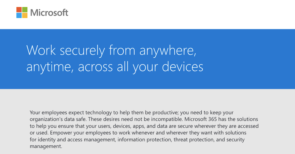 Work securely across all devices
