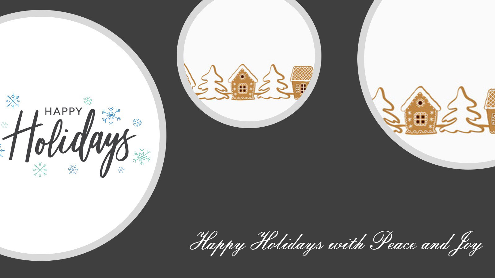 Happy Holidays with Peace and Joy