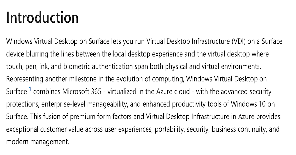 Windows Virtual Desktop on Surface