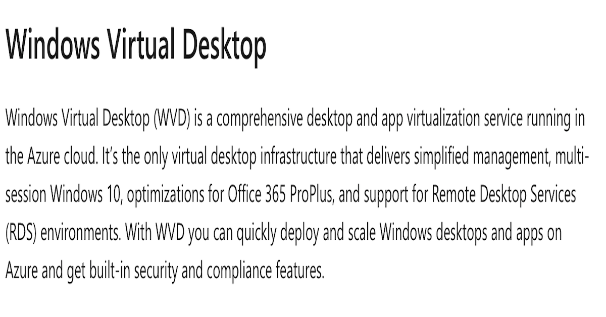 Windows Virtual Desktop on Surface