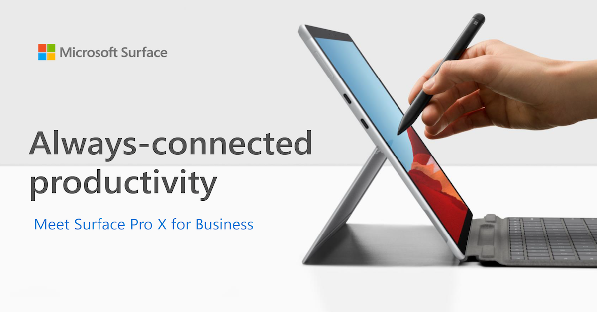 Always-connected productivity: Meet Surface Pro X for Business