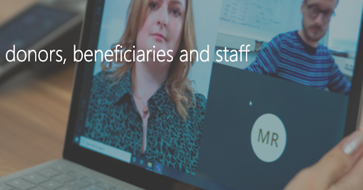 Pivoting to digital events to engage donors, beneficiaries, and staff