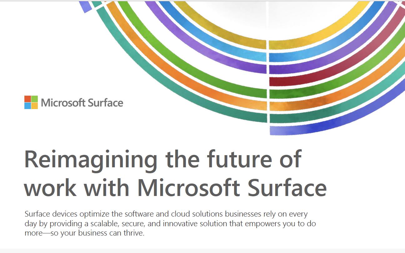 Reimagining the future of work with Microsoft Surface