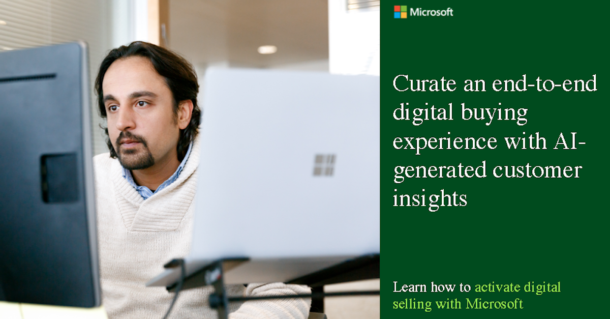 Curate an end-to-end digital buying experience with AI-generated customer insights