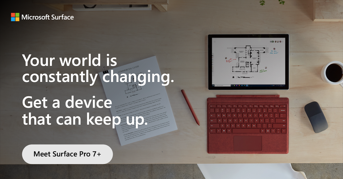 Meet Surface Pro 7+