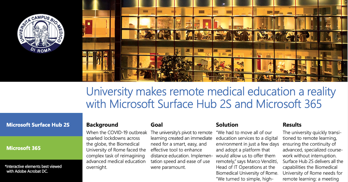 Biomedical University of Rome Case Study