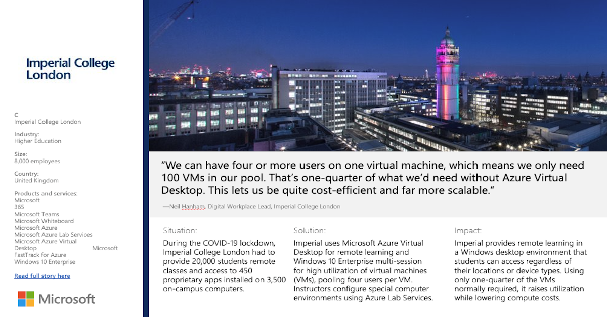 Customer Story — Imperial College London