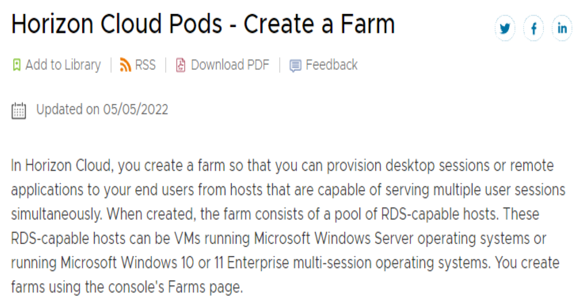 Create a Farm