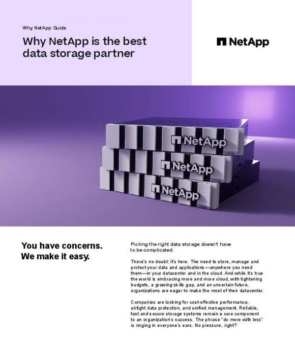 Why NetApp is the best data storage partner