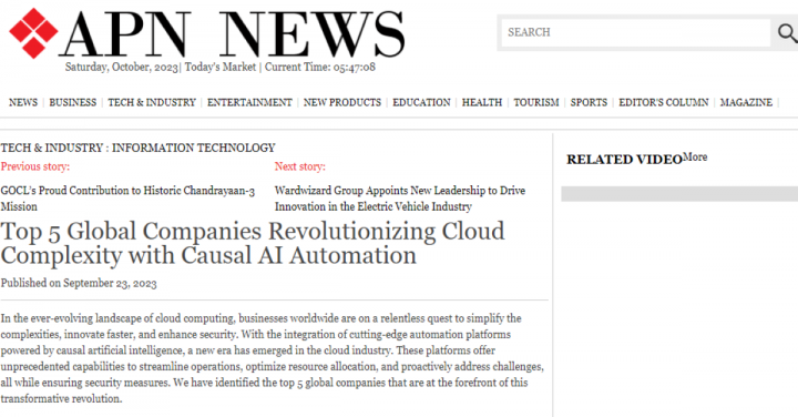 Top 5 Global Companies Revolutionizing Cloud Complexity with Causal AI Automation